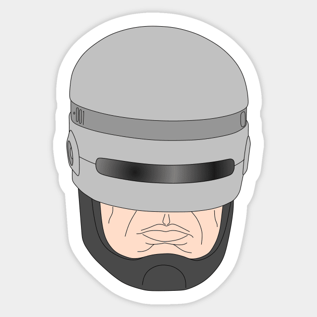 Robocop Sticker by RadDadArt